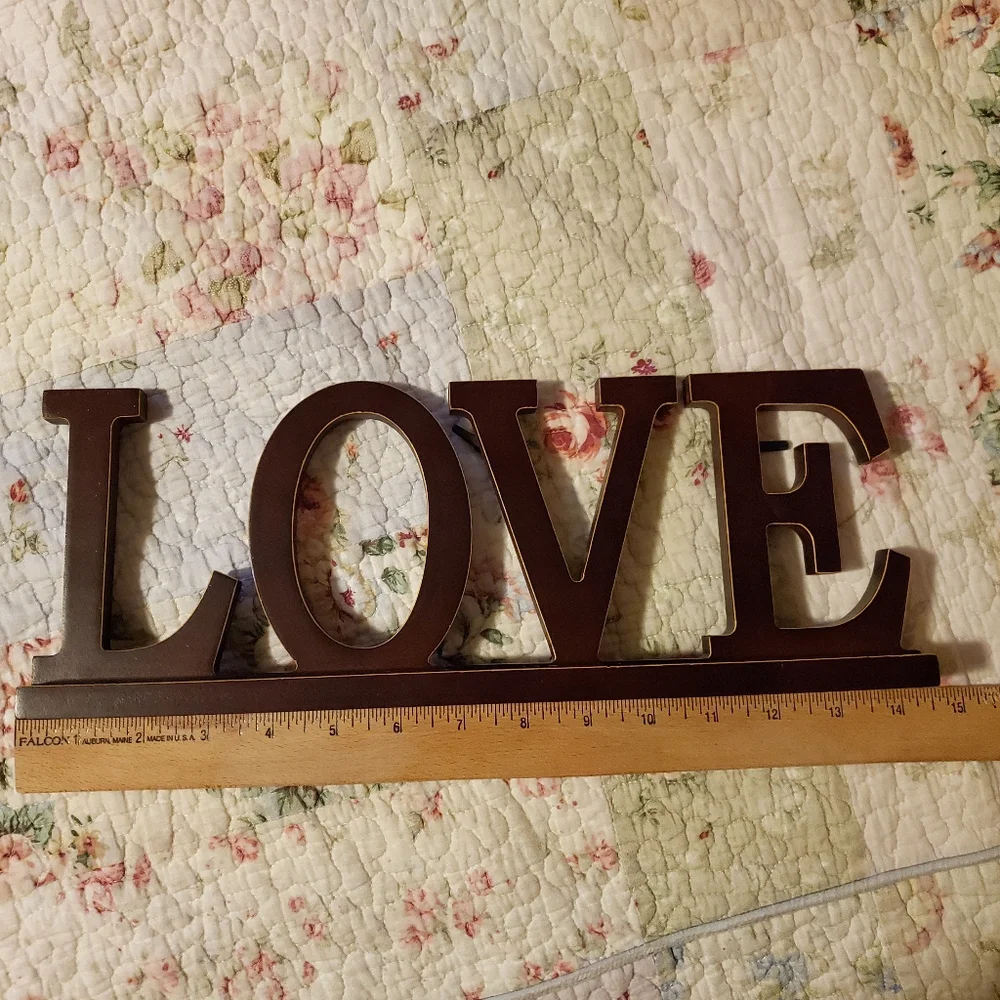 LOVE Wooden Photo / Card Holder Home Decor